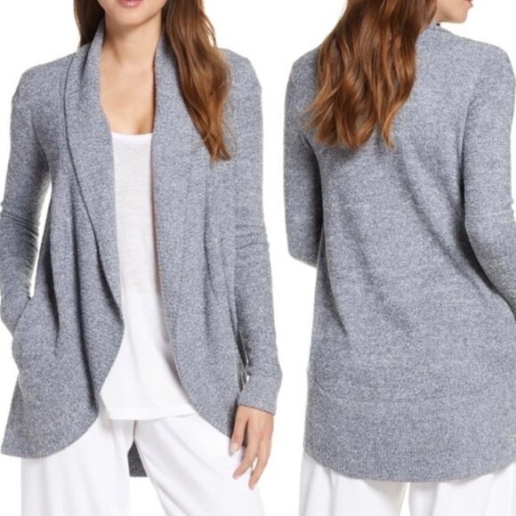Barefoot Dreams CozyChic Lite Circle Cardigan Style 452 Sz M - Picture 1 of 5